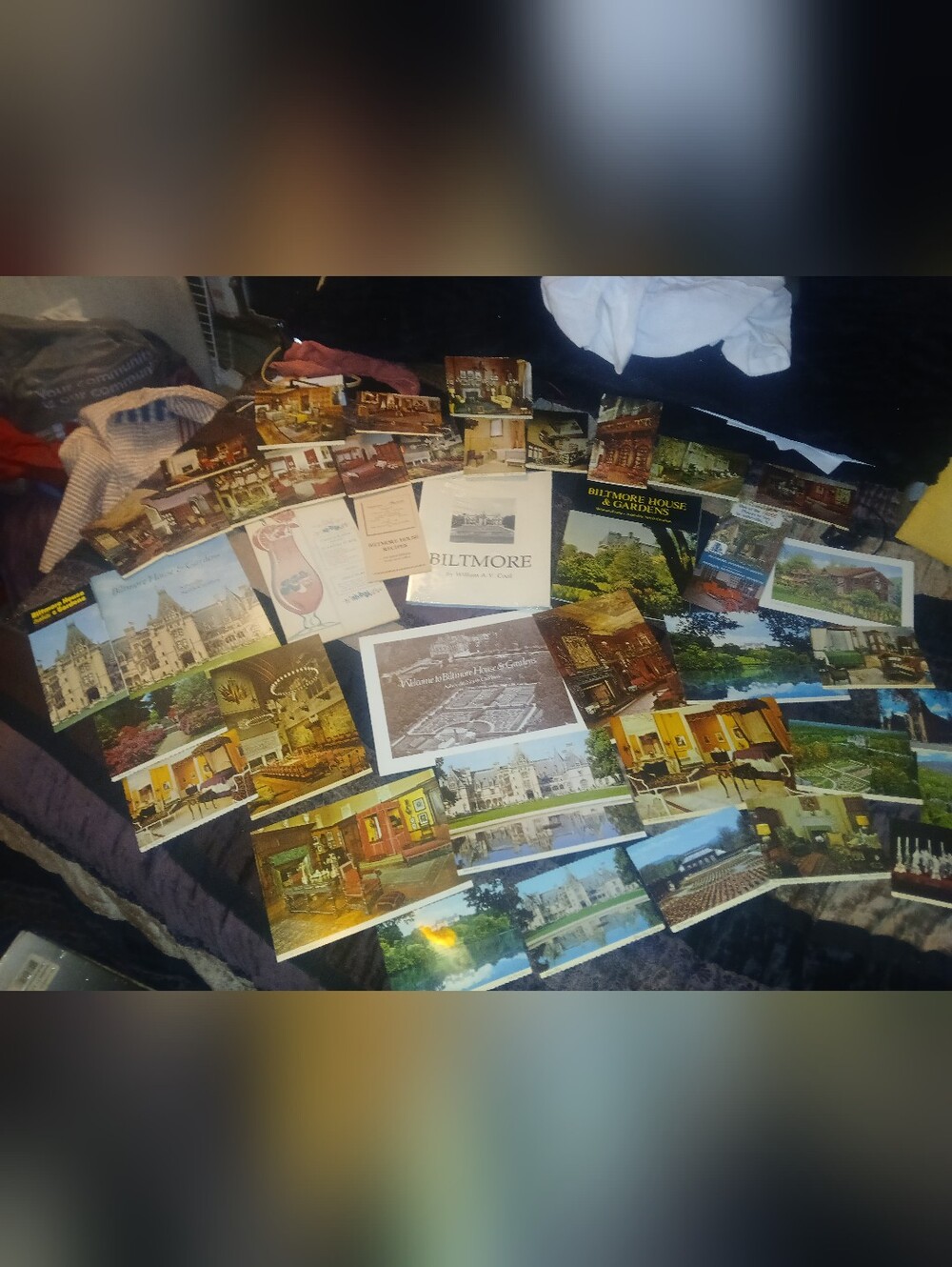 1980s Biltmore Estate Postcars,,Resurant Menus, &  Pamplets Lot -Vintage